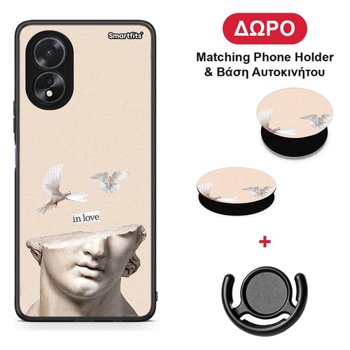 In Love - Oppo A38 θήκη + Δώρο Phone Holder & Βάση Αυτοκινήτου