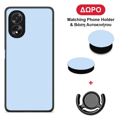 Powder Blue - Oppo A38 θήκη + Δώρο Phone Holder & Βάση Αυτοκινήτου