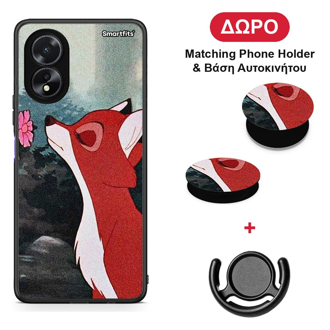 Tod And Vixey Love 2 - Oppo A38 θήκη + Δώρο Phone Holder & Βάση Αυτοκινήτου