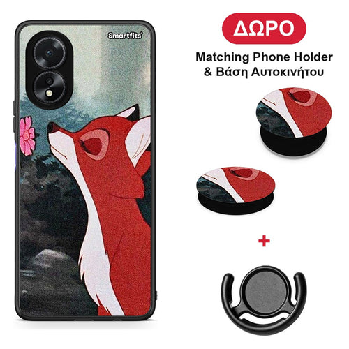 Tod And Vixey Love 2 - Oppo A38 θήκη + Δώρο Phone Holder & Βάση Αυτοκινήτου