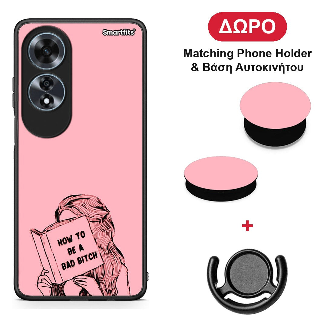 Bad Bitch - Oppo A60 4G θήκη + Δώρο Phone Holder & Βάση Αυτοκινήτου