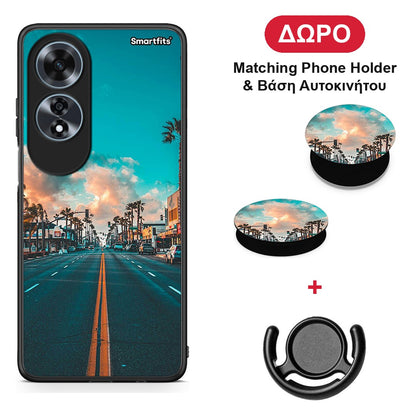 Landscape City - Oppo A60 4G θήκη + Δώρο Phone Holder & Βάση Αυτοκινήτου