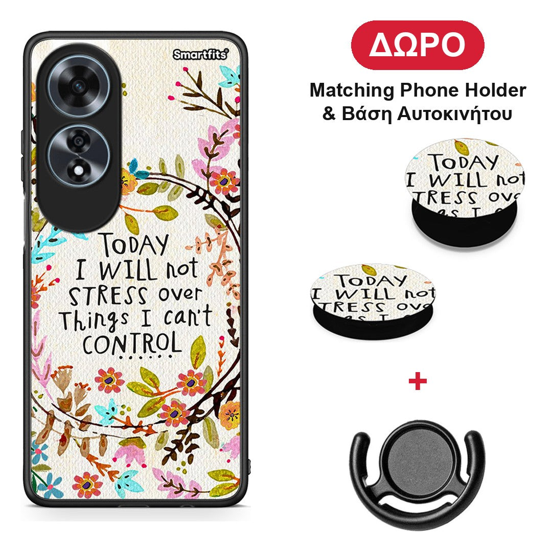 Stress Over - Oppo A60 4G θήκη + Δώρο Phone Holder & Βάση Αυτοκινήτου