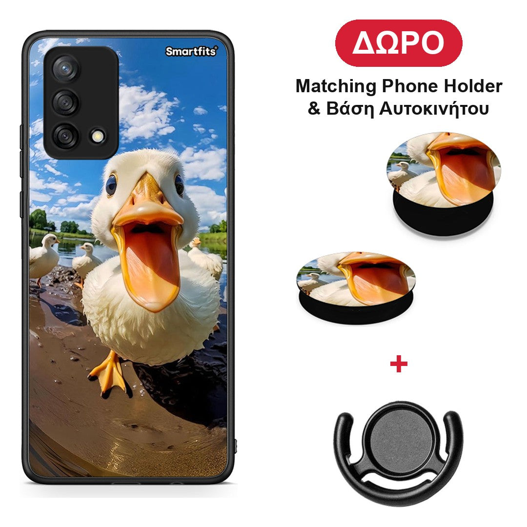 Duck Face - Oppo A74 4G θήκη + Δώρο Phone Holder & Βάση Αυτοκινήτου