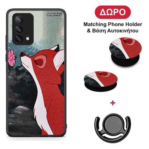 Tod And Vixey Love 2 - Oppo A74 4G θήκη + Δώρο Phone Holder & Βάση Αυτοκινήτου