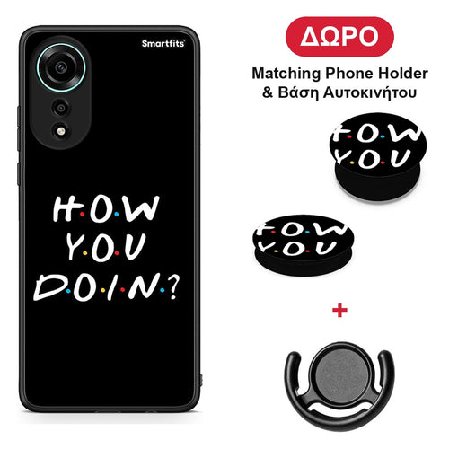 How You Doin - Oppo A78 4G θήκη + Δώρο Phone Holder & Βάση Αυτοκινήτου
