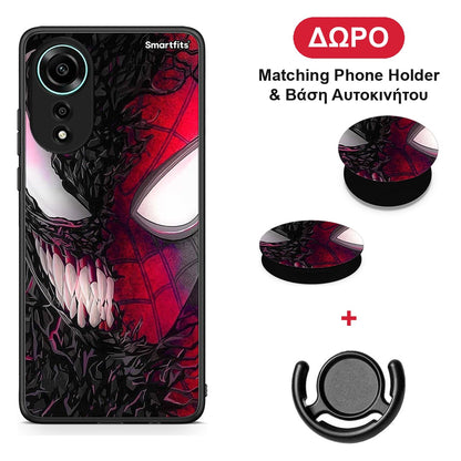 PopArt SpiderVenom - Oppo A78 4G θήκη + Δώρο Phone Holder & Βάση Αυτοκινήτου