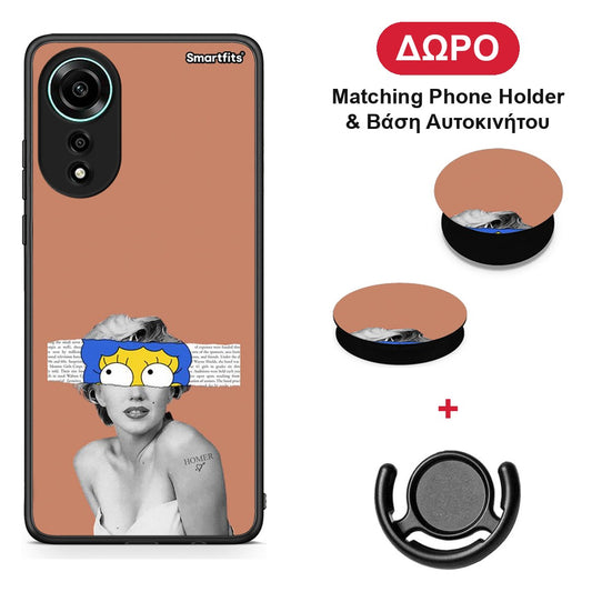 Sim Merilyn - Oppo A78 4G θήκη + Δώρο Phone Holder & Βάση Αυτοκινήτου