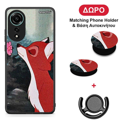 Tod And Vixey Love 2 - Oppo A78 4G θήκη + Δώρο Phone Holder & Βάση Αυτοκινήτου