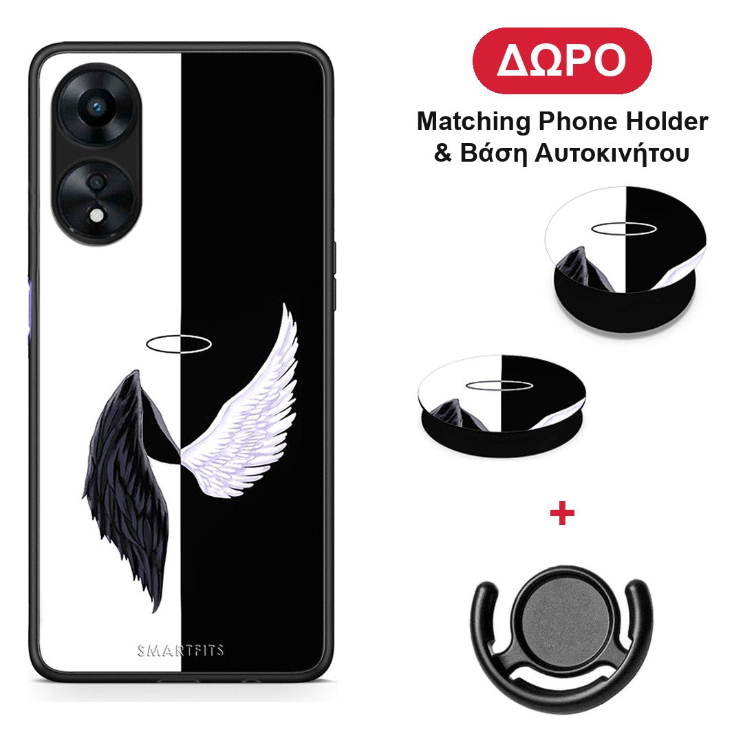 Angels Demons - Oppo A78 5G θήκη + Δώρο Phone Holder & Βάση Αυτοκινήτου