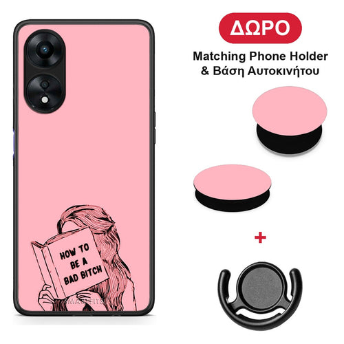 Bad Bitch - Oppo A78 5G θήκη + Δώρο Phone Holder & Βάση Αυτοκινήτου