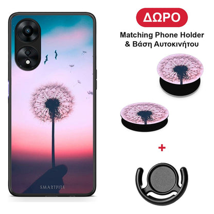 Boho Wish - Oppo A78 5G θήκη + Δώρο Phone Holder & Βάση Αυτοκινήτου