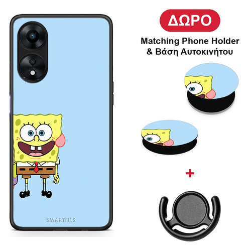 Friends Bob - Oppo A78 5G θήκη + Δώρο Phone Holder & Βάση Αυτοκινήτου