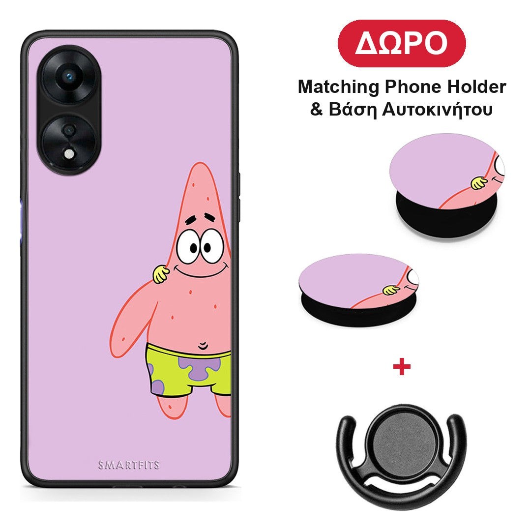 Friends Patrick - Oppo A78 5G θήκη + Δώρο Phone Holder & Βάση Αυτοκινήτου