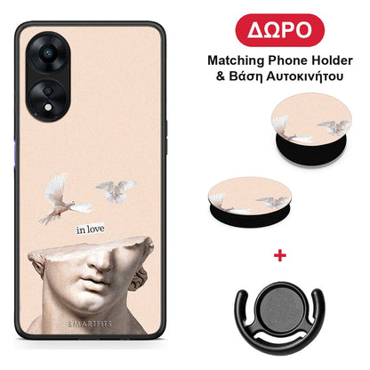 In Love - Oppo A78 5G θήκη + Δώρο Phone Holder & Βάση Αυτοκινήτου