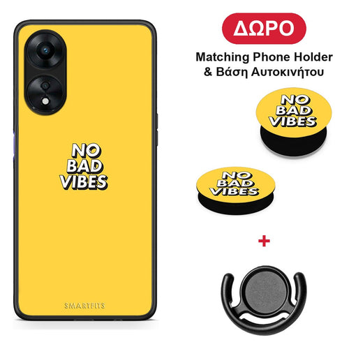Text Vibes - Oppo A78 5G θήκη + Δώρο Phone Holder & Βάση Αυτοκινήτου