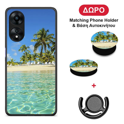Tropical Vibes - Oppo A78 5G θήκη + Δώρο Phone Holder & Βάση Αυτοκινήτου
