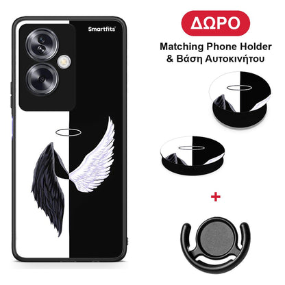 Angels Demons - Oppo A79 / A2 θήκη + Δώρο Phone Holder & Βάση Αυτοκινήτου