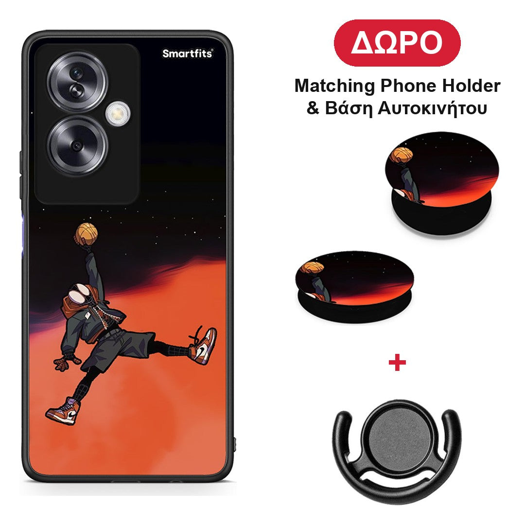 Basketball Hero - Oppo A79 / A2 θήκη + Δώρο Phone Holder & Βάση Αυτοκινήτου