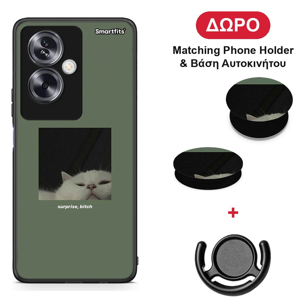 Bitch Surprise - Oppo A79 / A2 θήκη + Δώρο Phone Holder & Βάση Αυτοκινήτου