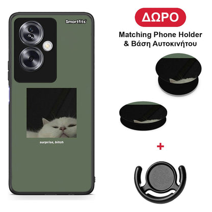 Bitch Surprise - Oppo A79 / A2 θήκη + Δώρο Phone Holder & Βάση Αυτοκινήτου