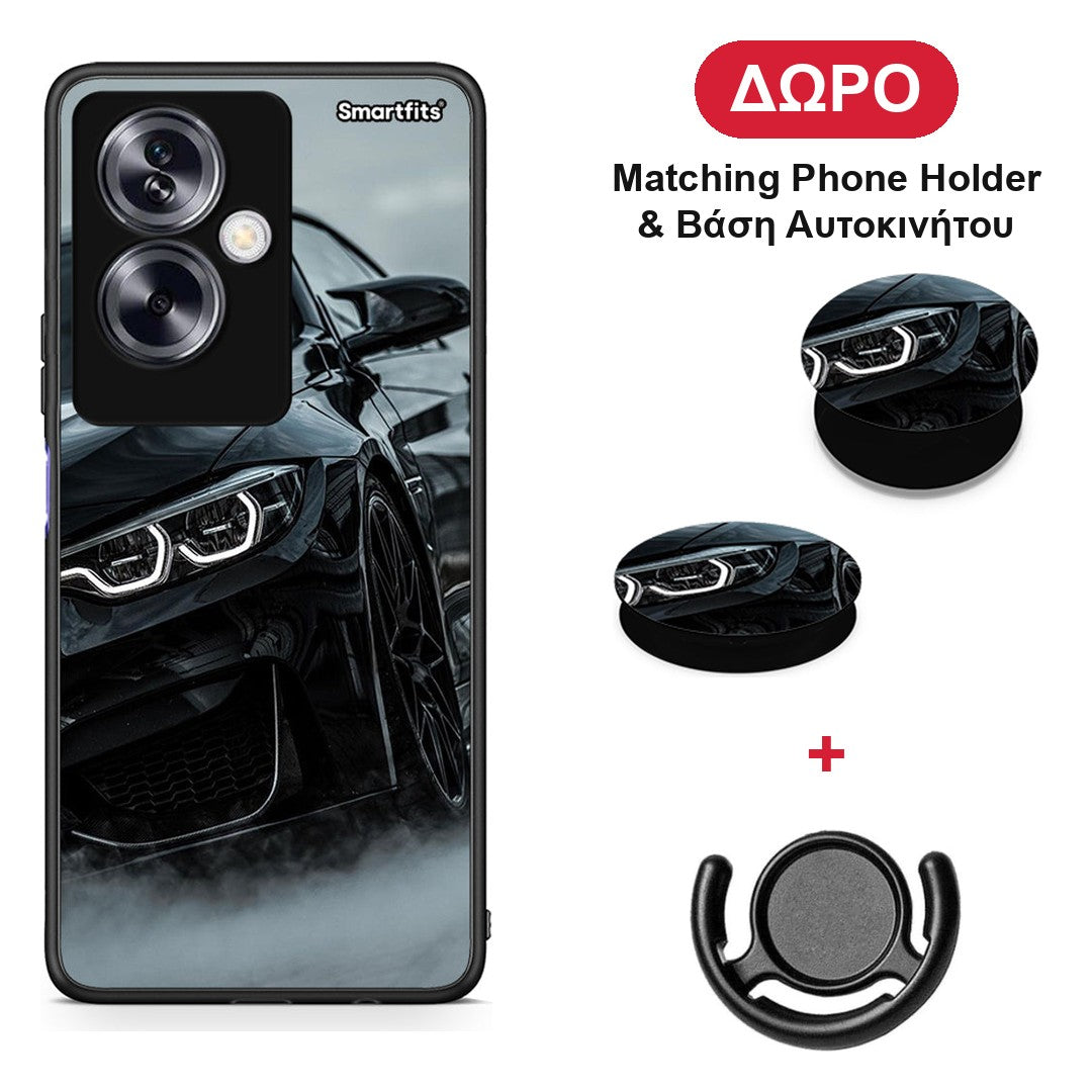 Black BMW - Oppo A79 / A2 θήκη + Δώρο Phone Holder & Βάση Αυτοκινήτου