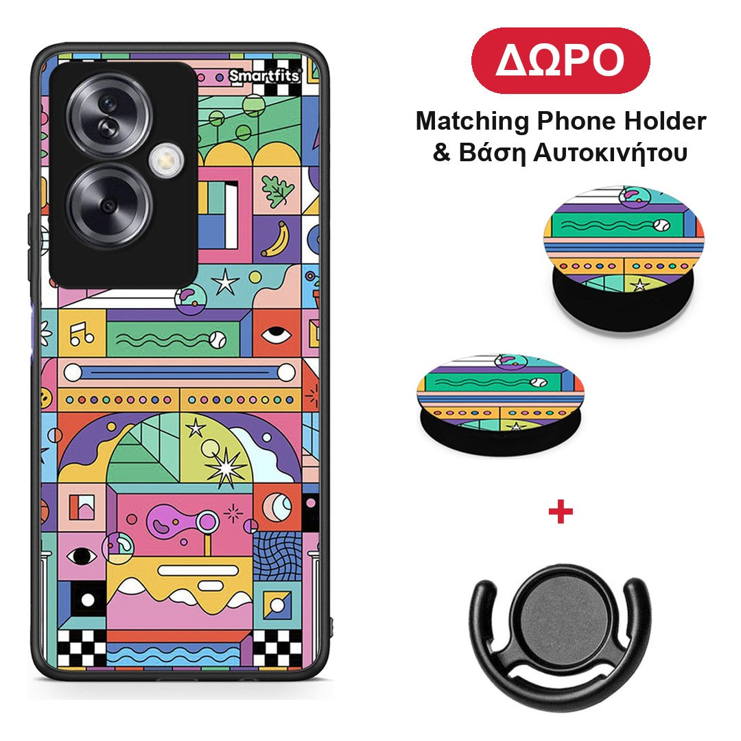 Bubbles Soap - Oppo A79 / A2 θήκη + Δώρο Phone Holder & Βάση Αυτοκινήτου