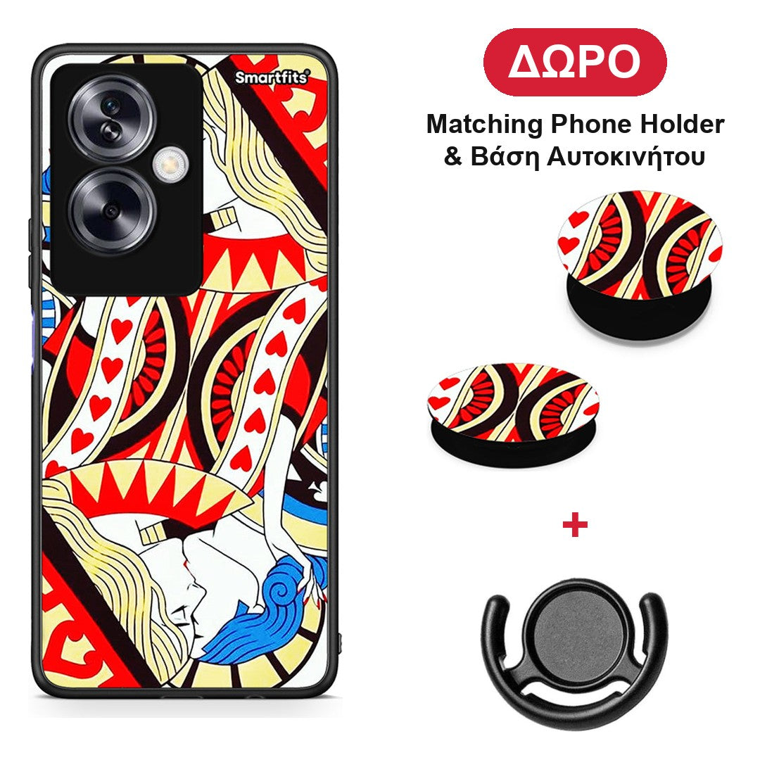 Card Love - Oppo A79 / A2 θήκη + Δώρο Phone Holder & Βάση Αυτοκινήτου