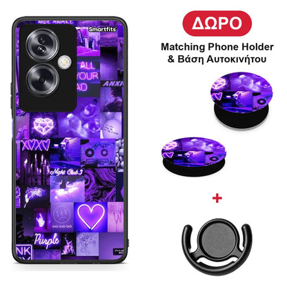 Collage Stay Wild - Oppo A79 / A2 θήκη + Δώρο Phone Holder & Βάση Αυτοκινήτου