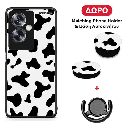 Cow Print - Oppo A79 / A2 θήκη + Δώρο Phone Holder & Βάση Αυτοκινήτου