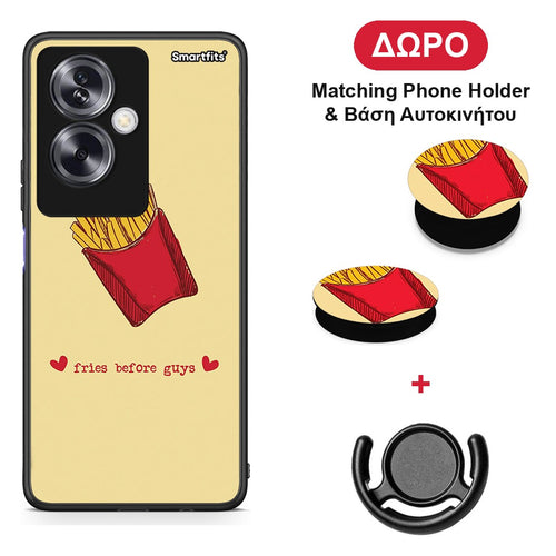 Fries Before Guys - Oppo A79 / A2 θήκη + Δώρο Phone Holder & Βάση Αυτοκινήτου