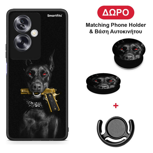 Golden Gun - Oppo A79 / A2 θήκη + Δώρο Phone Holder & Βάση Αυτοκινήτου
