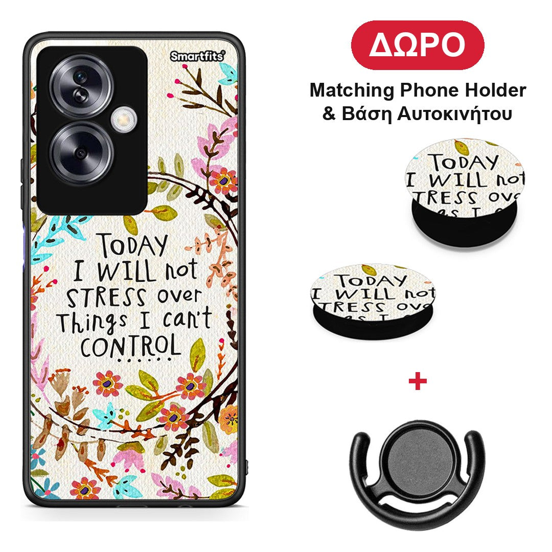 Stress Over - Oppo A79 / A2 θήκη + Δώρο Phone Holder & Βάση Αυτοκινήτου
