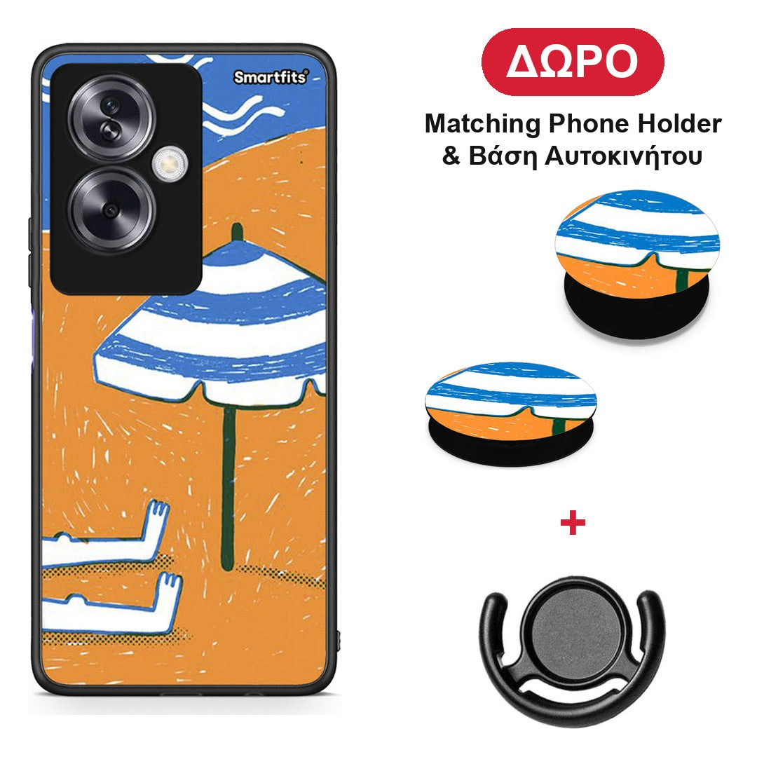 Summering - Oppo A79 / A2 θήκη + Δώρο Phone Holder & Βάση Αυτοκινήτου