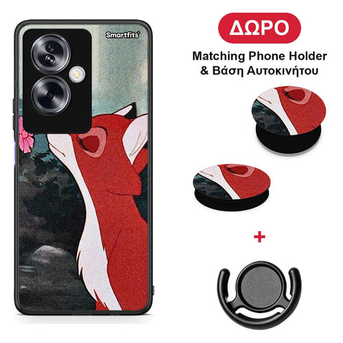 Tod And Vixey Love 2 - Oppo A79 / A2 θήκη + Δώρο Phone Holder & Βάση Αυτοκινήτου