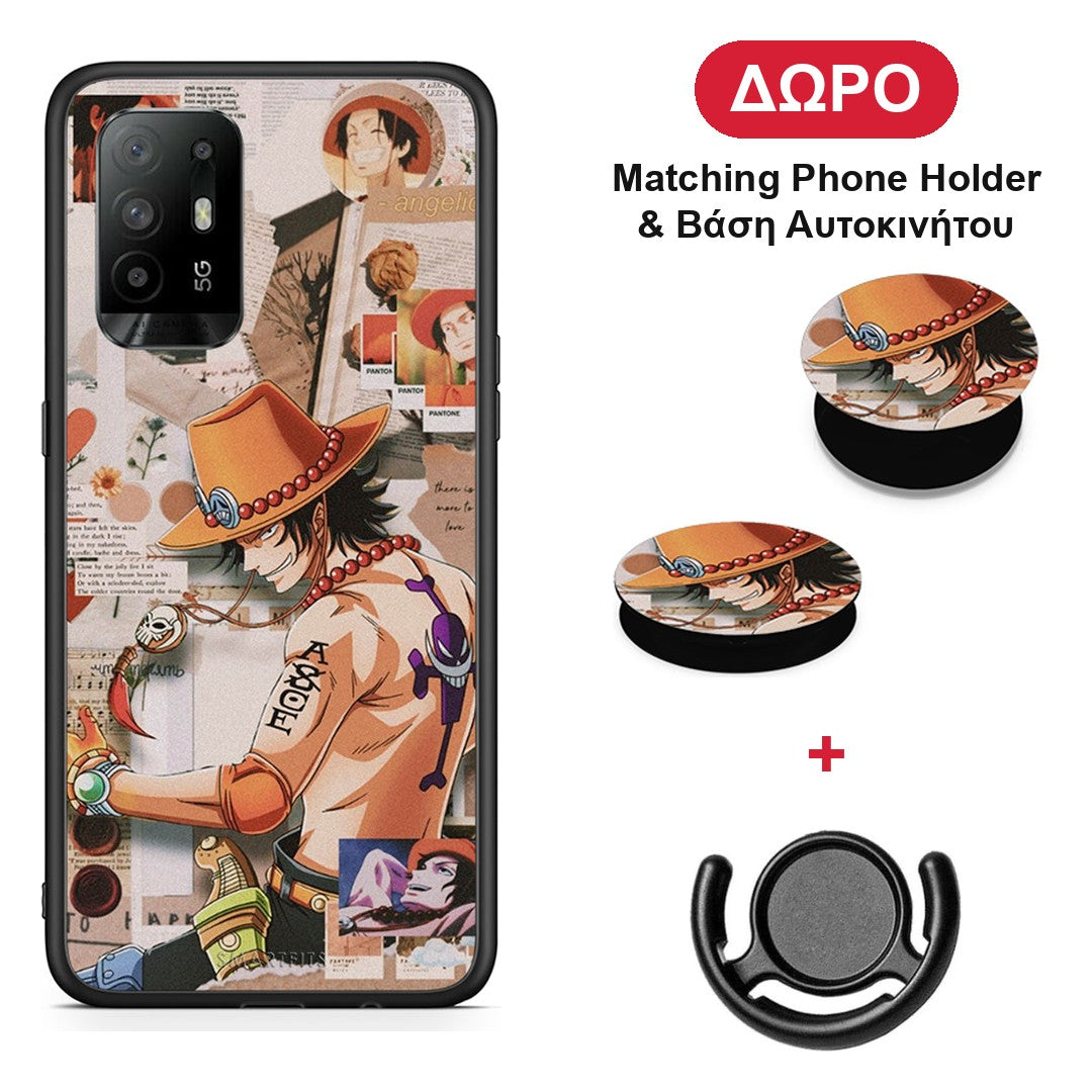 Anime Collage - Oppo A94 5G / F19 Pro / Reno5 Lite θήκη + Δώρο Phone Holder & Βάση Αυτοκινήτου