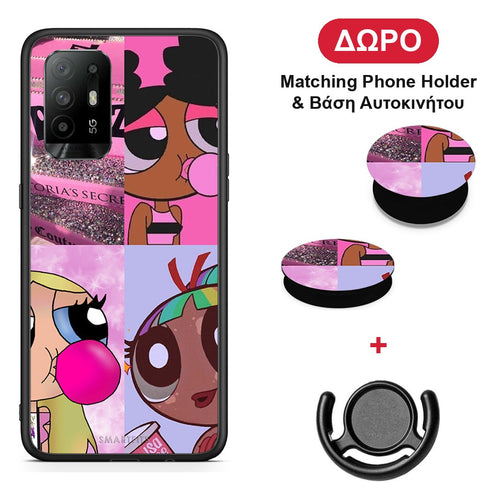Bubble Girls - Oppo A94 5G / F19 Pro / Reno5 Lite θήκη + Δώρο Phone Holder & Βάση Αυτοκινήτου