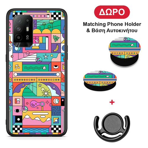 Bubbles Soap - Oppo A94 5G / F19 Pro / Reno5 Lite θήκη + Δώρο Phone Holder & Βάση Αυτοκινήτου