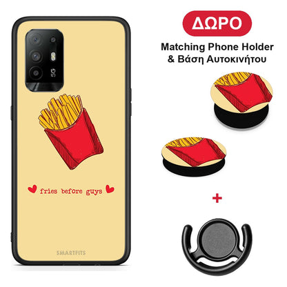 Fries Before Guys - Oppo A94 5G / F19 Pro / Reno5 Lite θήκη + Δώρο Phone Holder & Βάση Αυτοκινήτου