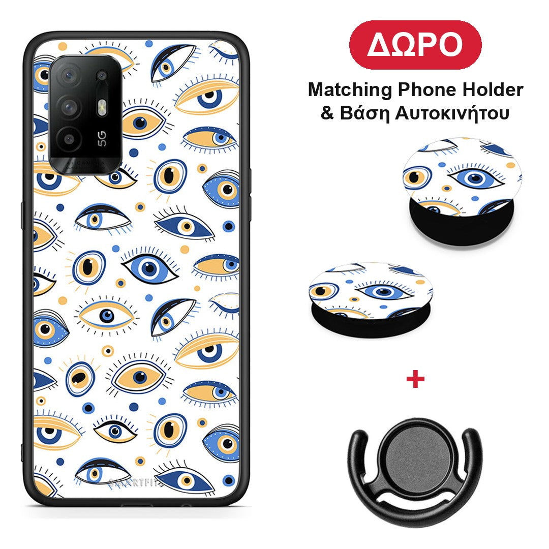 Ftou Ftou - Oppo A94 5G / F19 Pro / Reno5 Lite θήκη + Δώρο Phone Holder & Βάση Αυτοκινήτου