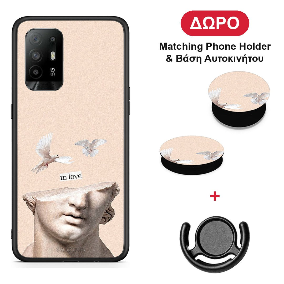 In Love - Oppo A94 5G / F19 Pro / Reno5 Lite θήκη + Δώρο Phone Holder & Βάση Αυτοκινήτου