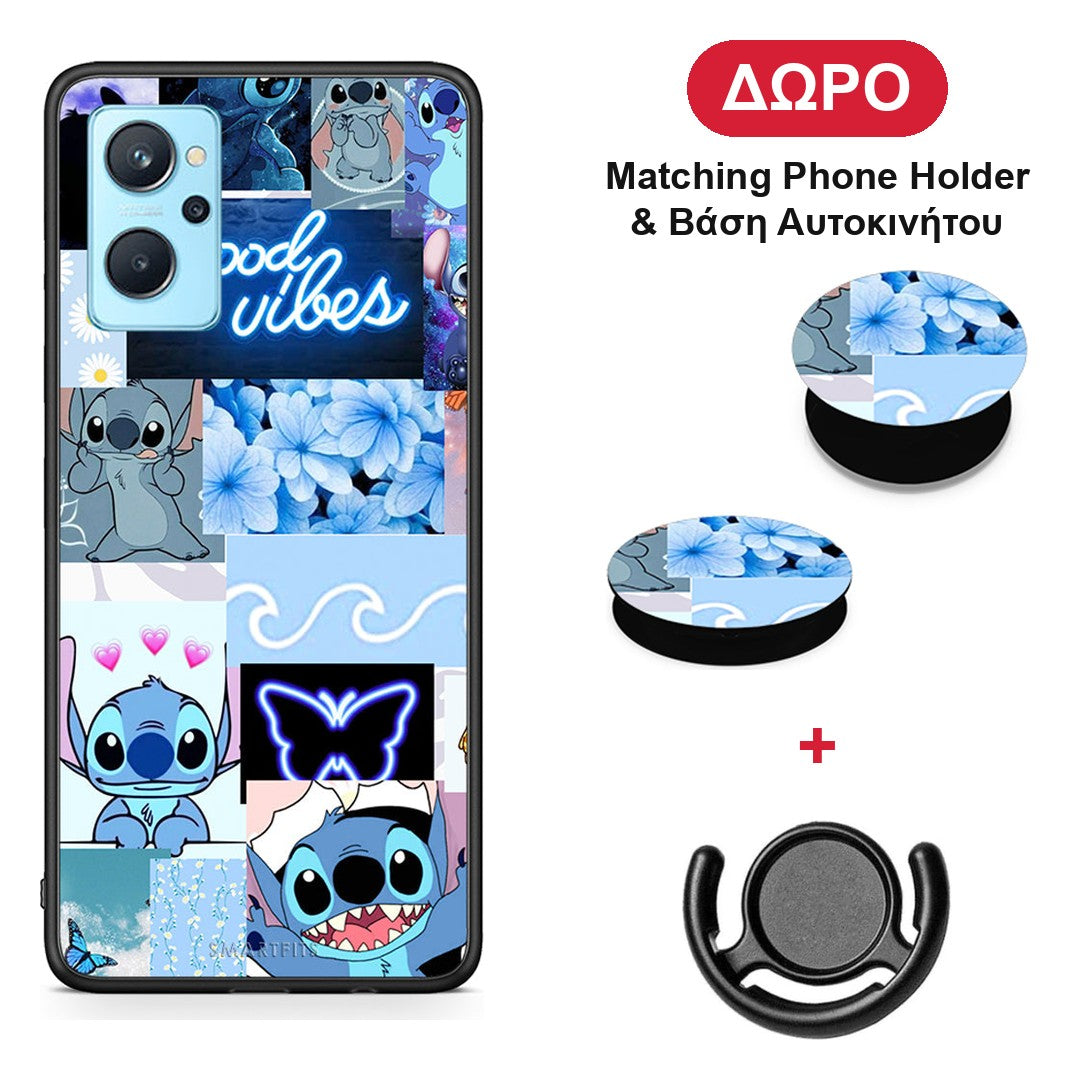 Collage Good Vibes - Oppo A96 θήκη + Δώρο Phone Holder & Βάση Αυτοκινήτου