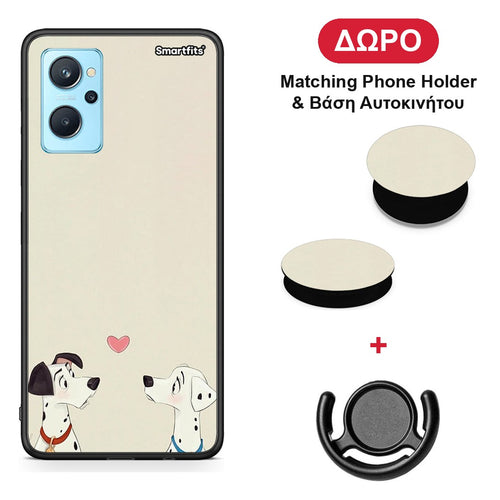 Dalmatians Love - Oppo A96 θήκη + Δώρο Phone Holder & Βάση Αυτοκινήτου