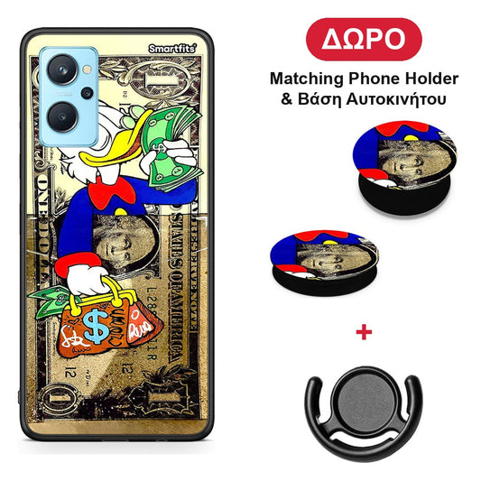 Duck Money - Oppo A96 θήκη + Δώρο Phone Holder & Βάση Αυτοκινήτου