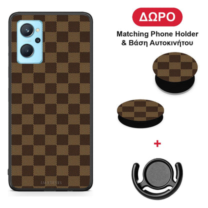 Designer Glamour - Oppo A96 θήκη + Δώρο Phone Holder & Βάση Αυτοκινήτου