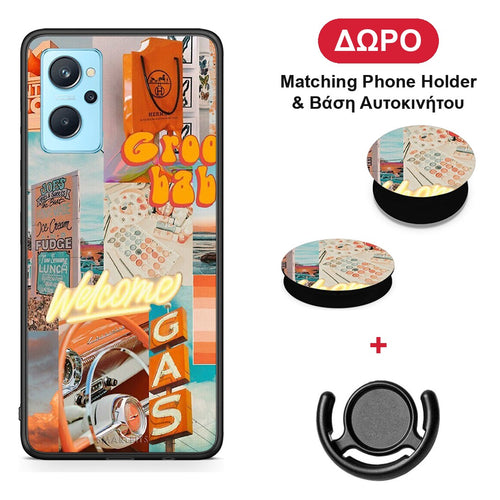 Groovy Babe - Oppo A96 θήκη + Δώρο Phone Holder & Βάση Αυτοκινήτου