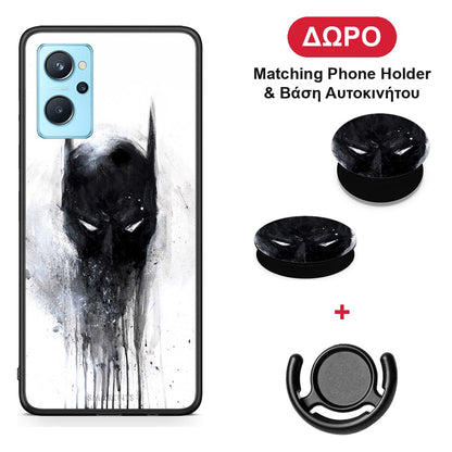 Hero Paint Bat - Oppo A96 θήκη + Δώρο Phone Holder & Βάση Αυτοκινήτου
