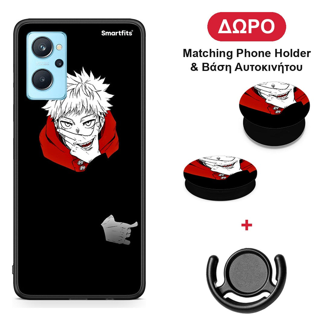 Itadori Anime - Oppo A96 θήκη + Δώρο Phone Holder & Βάση Αυτοκινήτου