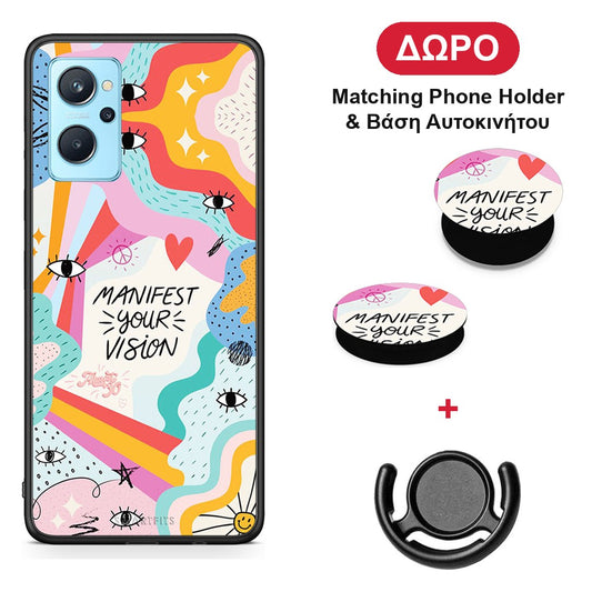 Manifest Your Vision - Oppo A96 θήκη + Δώρο Phone Holder & Βάση Αυτοκινήτου
