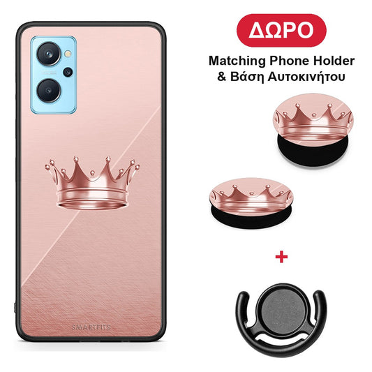 Minimal Crown - Oppo A96 θήκη + Δώρο Phone Holder & Βάση Αυτοκινήτου